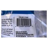 Set of 2 White Quilted Bed Pillows with Blue Piping - used condition