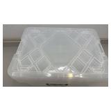 3 Pack Greenmode InstaView 45 Quart Clear Storage Boxes with Handle Locks