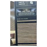 Artika Sonolux Sound-Absorbing Slatted Panel Kit, Walnut Finish, 4 Panels