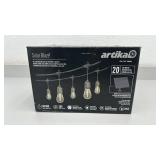 Artika Solar Blaze 20 LED String Lights with Solar Panel and USB Rechargeable Feature