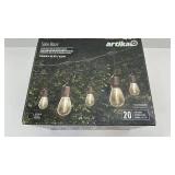 Artika Solar Blaze 20 LED String Lights with Solar Panel and USB Rechargeable Feature