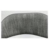 4 Padded Metal Folding Chairs with Gray Fabric Seat