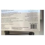 6 Drawer Dresser in White Finish with Damaged Corner, one drawer stuck in place