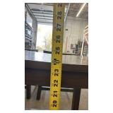 Wooden Pub Height Table with 4 Stools and Metal Frame - used condition