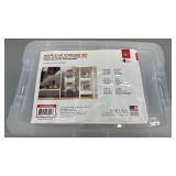 Set of 4 IRIS Buckle Up Storage Totes 12 Qt Clear Plastic Boxes