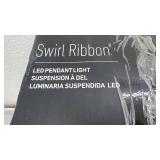 Artika Swirl Ribbon LED Pendant Light Matte Black PDT-SR-BL