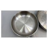 Calphalon Stainless Steel Cookware Set with Glass Lids - 5 Pots and Pans - used condition