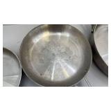 Calphalon Stainless Steel Cookware Set with Glass Lids - 5 Pots and Pans - used condition