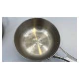 Calphalon Stainless Steel Cookware Set with Glass Lids - 5 Pots and Pans - used condition