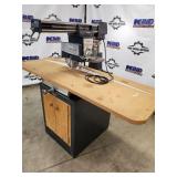 Wards Powr-Kraft 10 Inch Radial Arm Saw with Stand and Table