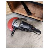 Cabinet with Power Tools, Circular Saws, Sanders, and Sandpaper Rolls