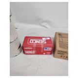 Construction Hardware Lot: Ulti-Flash Tape, Senco and Hitachi Fasteners, Mounting Clips