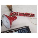 Lot of 3 Lamps and 18-Inch Under-Cabinet Fluorescent Light Fixture