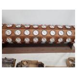 Assorted Metal Fasteners and Hardware in Jars with Rotating Organizer