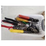 Assorted set Snips and Metal Shears