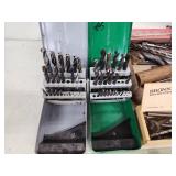 Large Lot of Drill Bits, Taps, Dies, Hole Saws, and Screw Extractors