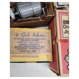 Collection of Vintage Router and Drill Attachments, Guides, and Jigs