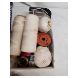 Vintage Lettering and Marking Tools Collection with Stencils, Pencils, and Wire Spools