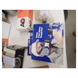 Shop Tools and Safety Gear Bundle with Sanders, Spray Guns, Respirator, Goggles, and Ear Muffs