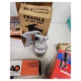 Shop Tools and Safety Gear Bundle with Sanders, Spray Guns, Respirator, Goggles, and Ear Muffs