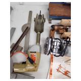 Collection of Vintage and Modern Hand and Power Tools with Guide Attachments