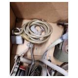 Group of Heavy Duty Pulley Blocks, Ratchet Straps, and Steel Cables