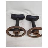 Pair of Vintage Adjustable Iron Tire/Jack stands