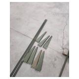 Lot of Metal Shelving Supports and Brackets and Aluminum Angle Iron