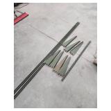 Lot of Metal Shelving Supports and Brackets and Aluminum Angle Iron