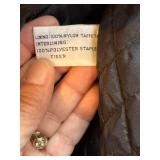 Hein Gericke Leather Bomber Jacket Size 34 Quilted Lining