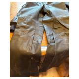 Hein Gericke Leather Bomber Jacket Size 34 Quilted Lining