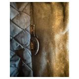 Hein Gericke Black Leather Bomber Jacket Size 40 with Quilted Lining