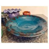 Collection of Handmade Pottery Bowls and Vessels Assorted Colors