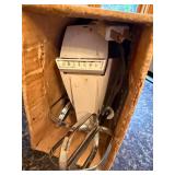 Vintage Osterizer Galaxie Blender, Hoover 8900 Mixer, Cookbooks, and Glassware Assortment