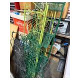 Set of 6 Decorative Metal Garden Trellises in Various Designs