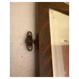 Vintage Rectangular Wall Mirror with Ornate Carved Wood Frame