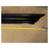 Black Wood Floating Shelf 60 Inch