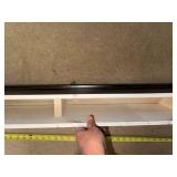 Black Wood Floating Shelf 60 Inch