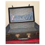 Collection of 4 Vintage Suitcases in Assorted Colors and Styles