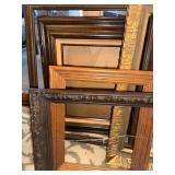 Collection of 5 Vintage Wooden Picture Frames with Ornate Details