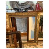 Collection of 5 Vintage Wooden Picture Frames with Ornate Details