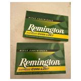 Assorted Centerfire Rifle Cartridges and Accessories Including Remington, Federal, Winchester, and Hornady