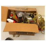 Hunting and Outdoor Gear Lot with Gutting Gloves, T-Handle Tools, Rope, and Accessories