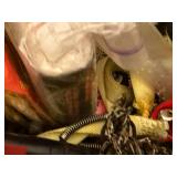 Hunting and Outdoor Gear Lot with Gutting Gloves, T-Handle Tools, Rope, and Accessories