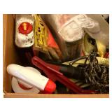 Hunting and Outdoor Gear Lot with Gutting Gloves, T-Handle Tools, Rope, and Accessories