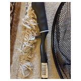Fishing Gear Lot with St. Croix Premier Rod, Landing Net, and Fish Trap