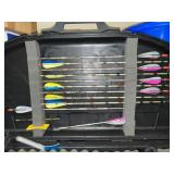 Compound Bow with Camo Finish in Hard Case and 12 Arrows