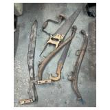 Assortment of Vintage Hand Tools and Saw Blades