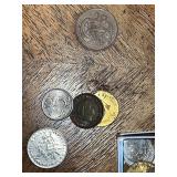 Collection of Assorted Foreign Coins in Box