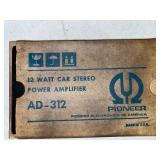 Vintage Car Audio and Test Equipment Lot: Sears Analyzer, Pioneer Amplifier, Kraco Converter